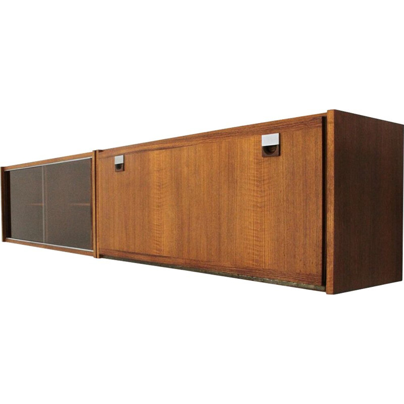 Vintage wall sideboard in 2 units by Fratelli Cervi, 1950s