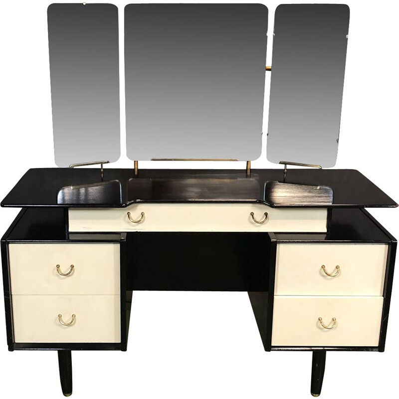 Vintage black and white Dressing table by G Plan, 1970s