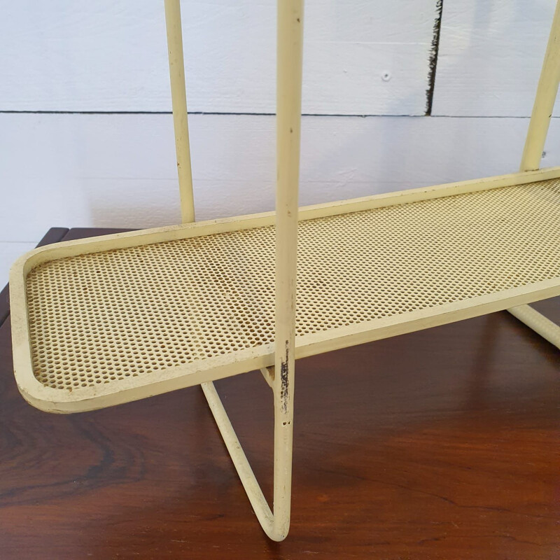 Vintage shelf with three trays by Mathieu Mategot, 1950s