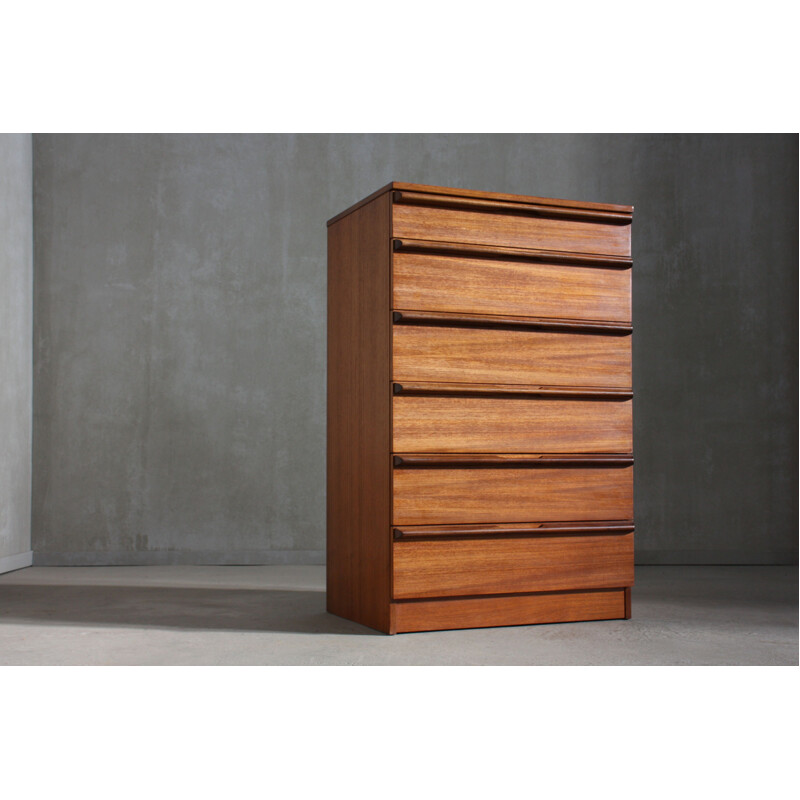 Teak vintage chest of drawers by Avalon, 1960s