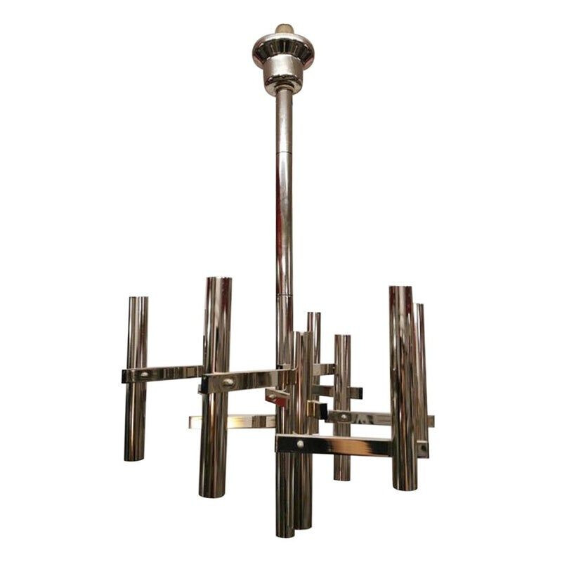 Vintage chandelier by Gaetano Sciolari for Sciolari, 1960s