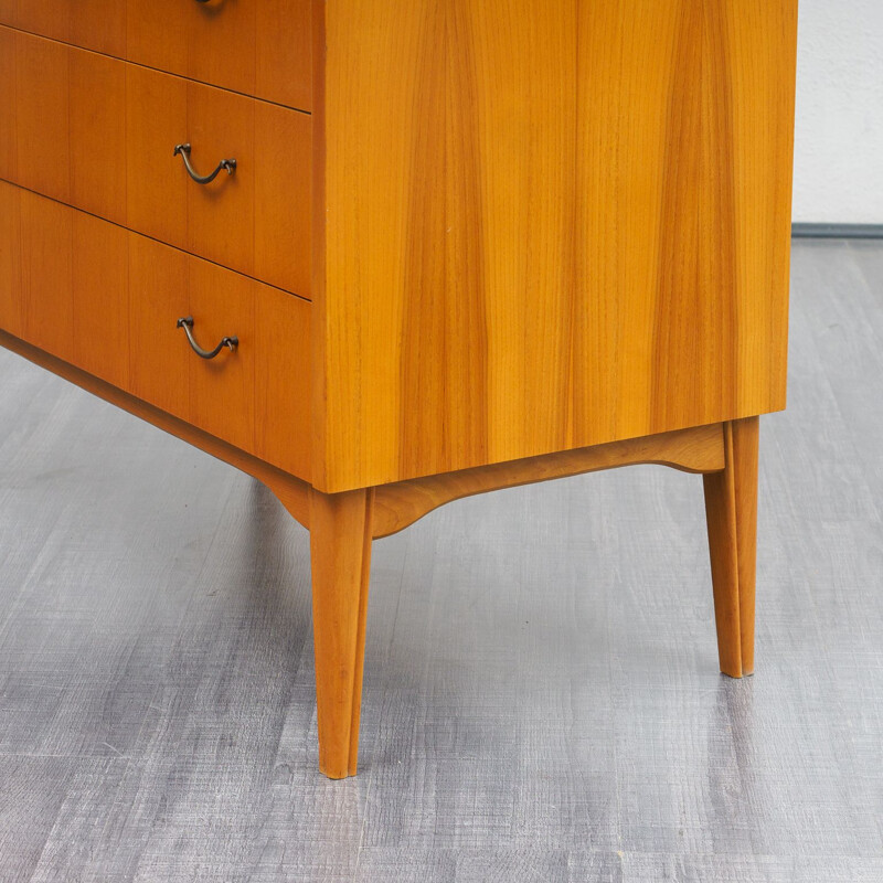 Vintage secretary desk in cherrywood, 1960s