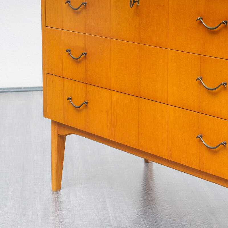 Vintage secretary desk in cherrywood, 1960s