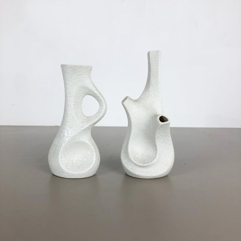 Paire vintage vases par Peter Muller pour Sgrafo Modern, Allemagne 1960