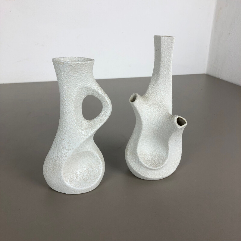 Paire vintage vases par Peter Muller pour Sgrafo Modern, Allemagne 1960