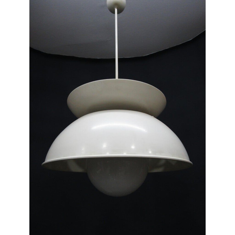 Vintage Cetra hanglamp in metaal van Vico Magistretti voor Artemide, 1965