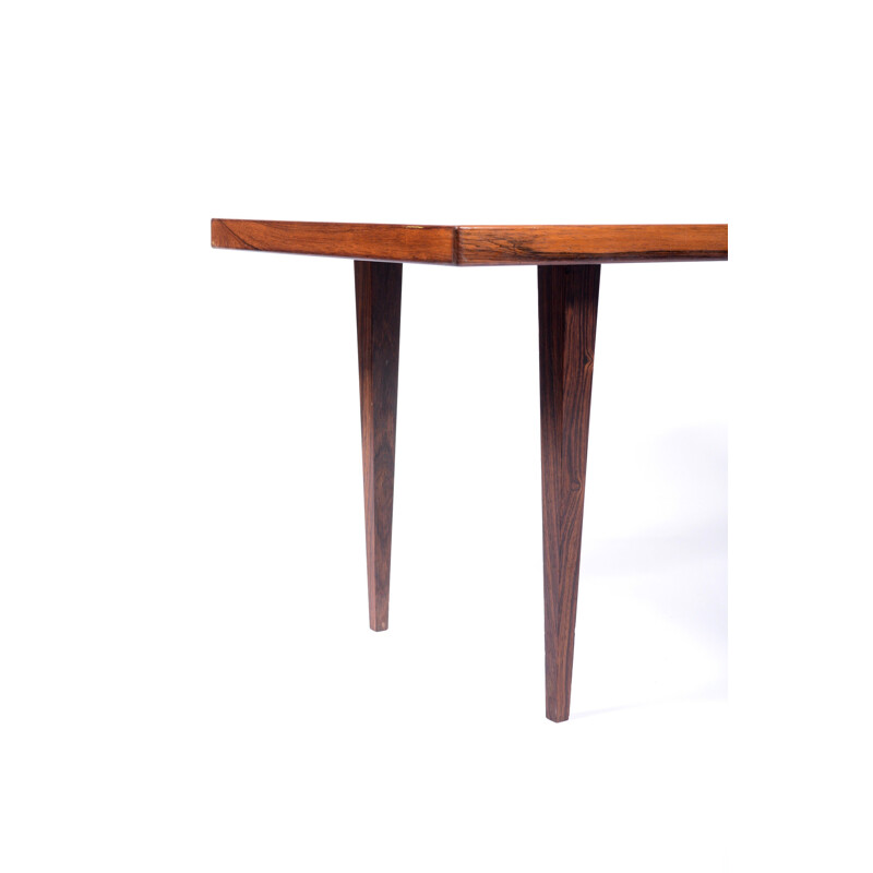 Silkeborg side table in afro teak - 1950s