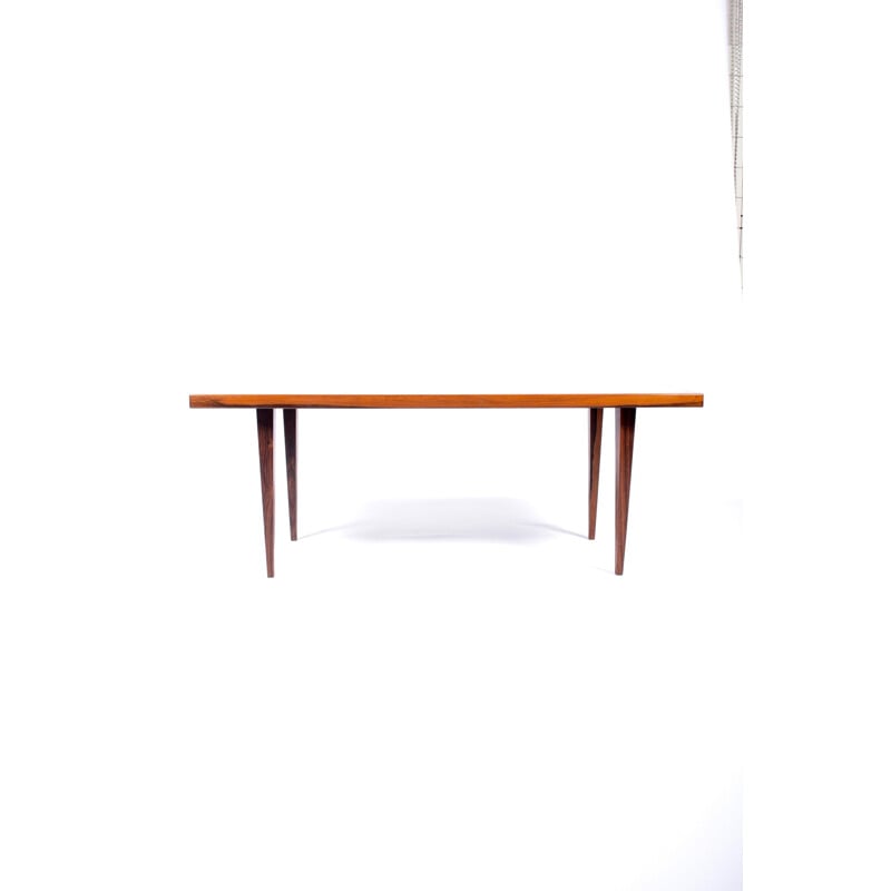 Silkeborg side table in afro teak - 1950s