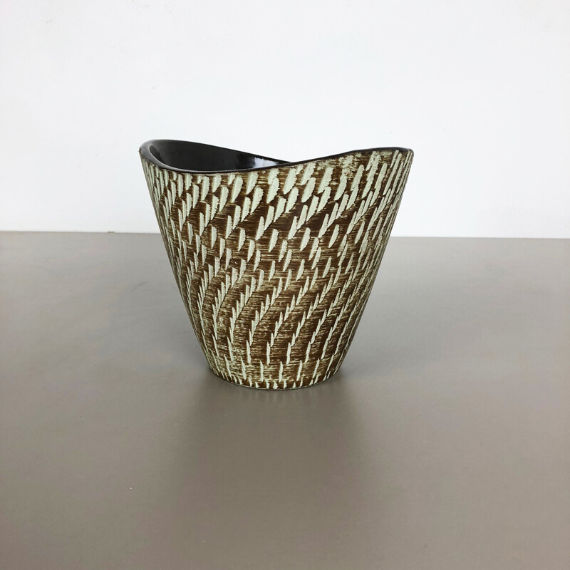 Vintage original ceramic pottery planter vase by Dümmler and Breiden, Germany, 1950