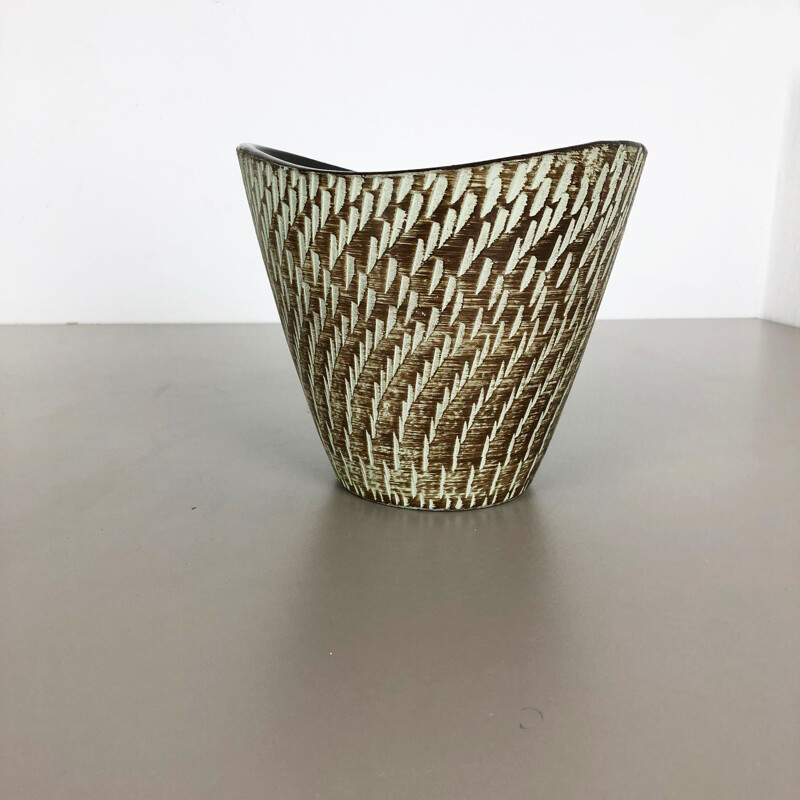 Vintage original ceramic pottery planter vase by Dümmler and Breiden, Germany, 1950