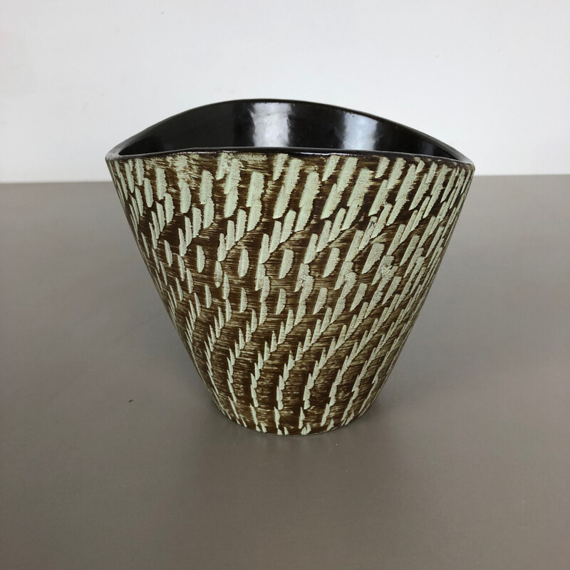 Vintage original ceramic pottery planter vase by Dümmler and Breiden, Germany, 1950