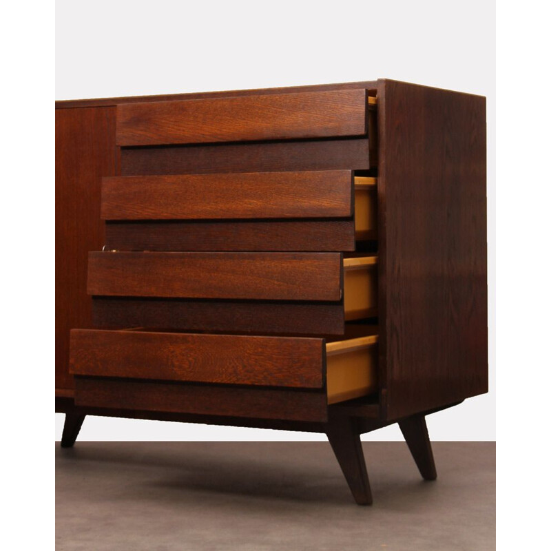 Vintage tinted wooden chest of drawers designed by Jiri Jiroutek, 1960