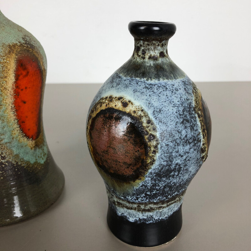 Set of 2 ceramic pottery vases by Dümmler and Breiden, Germany, 1950