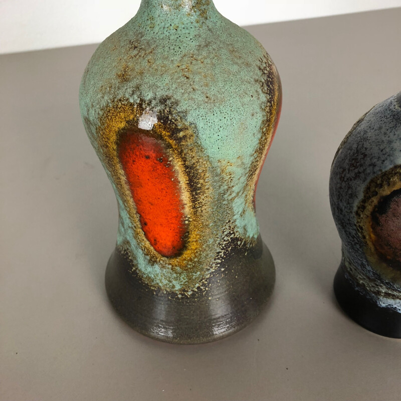 Set of 2 ceramic pottery vases by Dümmler and Breiden, Germany, 1950