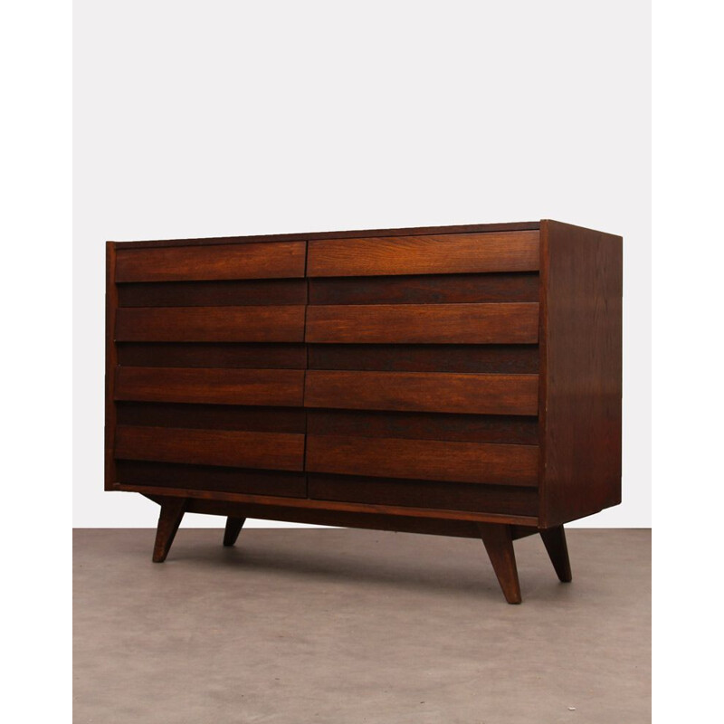 Vintage wooden chest of drawers by Jiri Jiroutek, 1960
