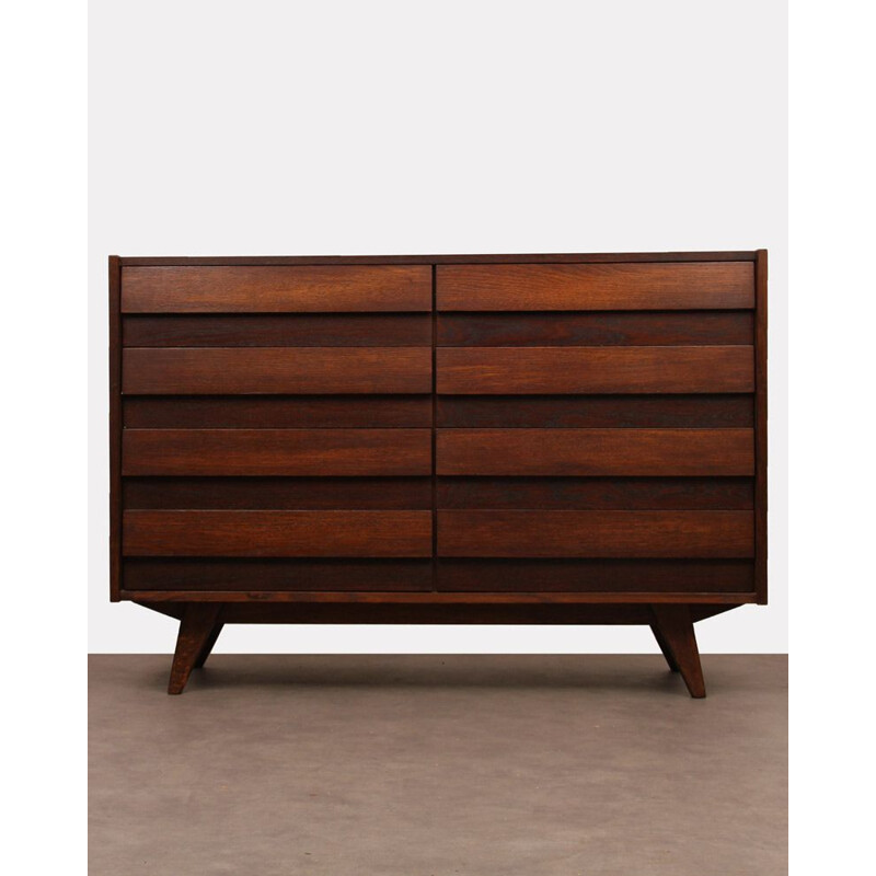 Vintage wooden chest of drawers by Jiri Jiroutek, 1960