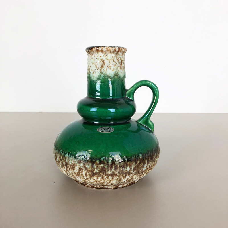 Seltene Vintage-Vase aus Keramik Multicolor Fat Lava "402-21" von Jopeko, Deutschland, 1970