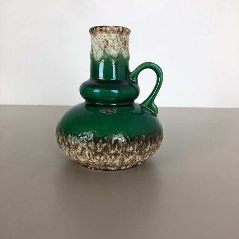 Seltene Vintage-Vase aus Keramik Multicolor Fat Lava "402-21" von Jopeko, Deutschland, 1970