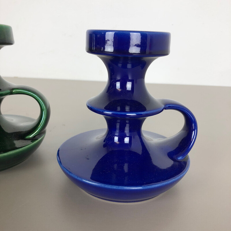 Vintage pair of Candleholders by Cari Zalloni for Steuler, Germany, 1970s