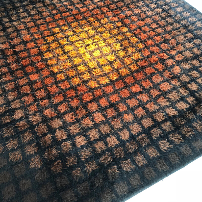 Vintage Rug "Finlandia" by Verner Panton for Unika Vaev, Denmark 1970s