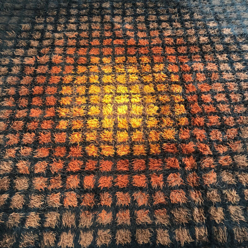 Vintage Rug "Finlandia" by Verner Panton for Unika Vaev, Denmark 1970s