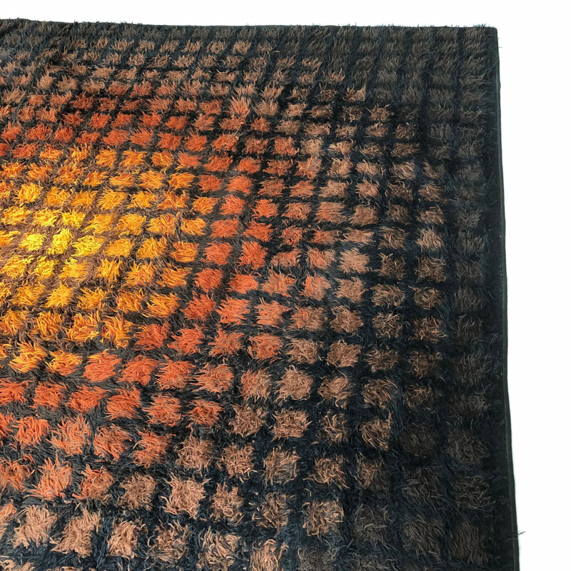 Vintage Rug "Finlandia" by Verner Panton for Unika Vaev, Denmark 1970s