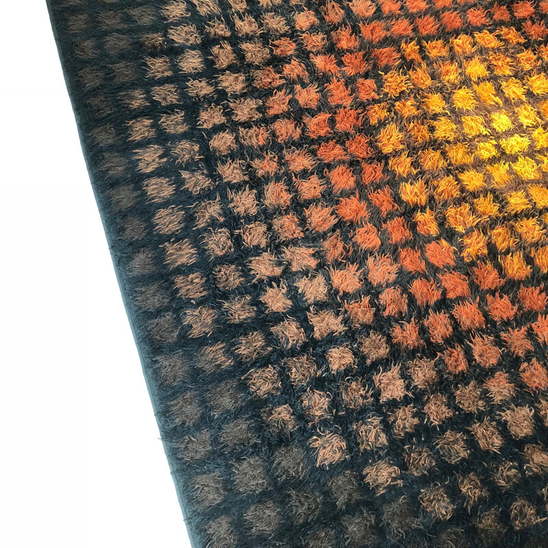 Vintage Rug "Finlandia" by Verner Panton for Unika Vaev, Denmark 1970s