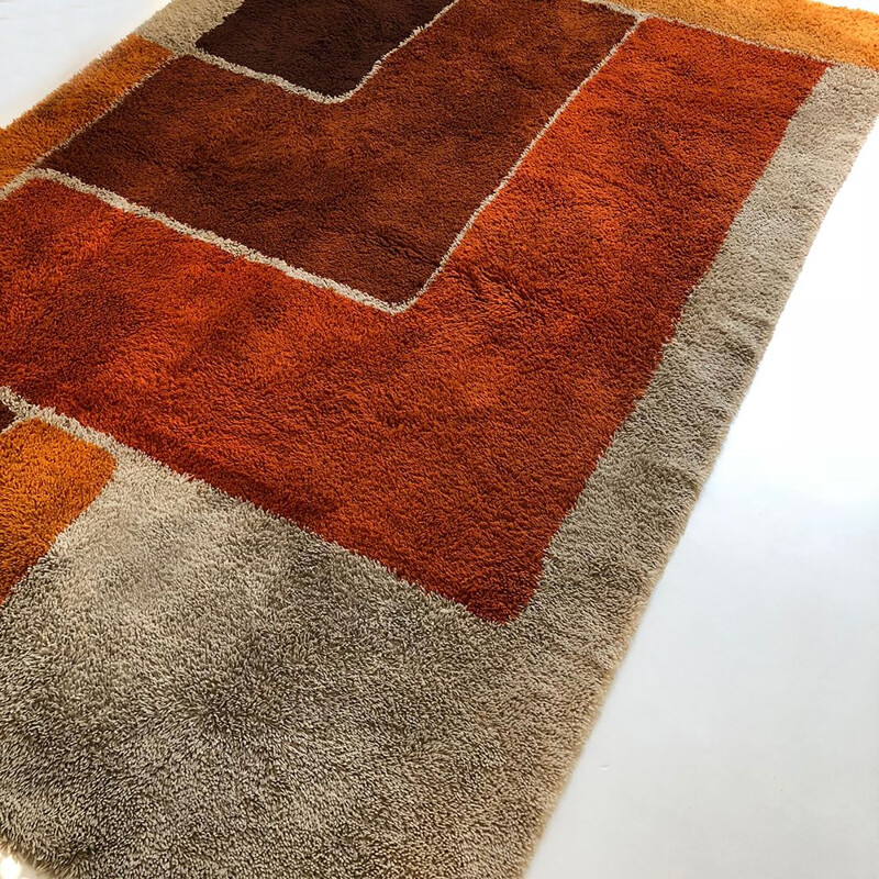 Vintage Colorful Rug by Desso, Netherlands 1970s