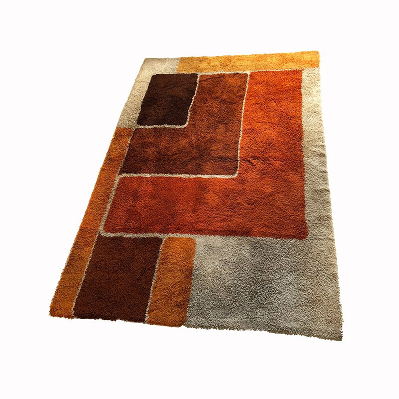 Vintage Colorful Rug by Desso, Netherlands 1970s