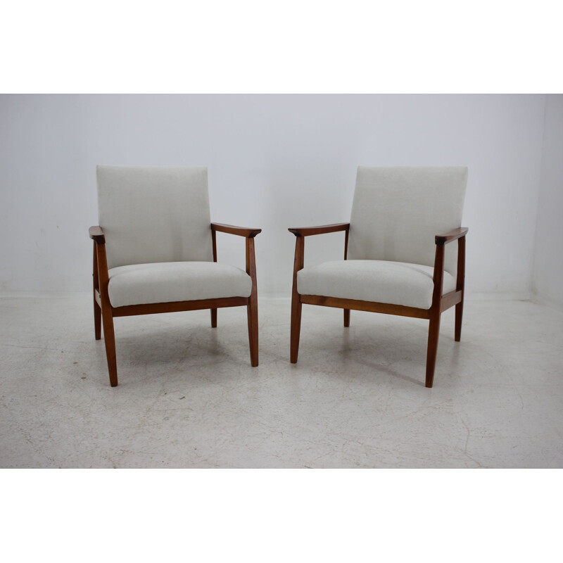 Vintage pair of Archmchairs by Jiroutek, 1960s