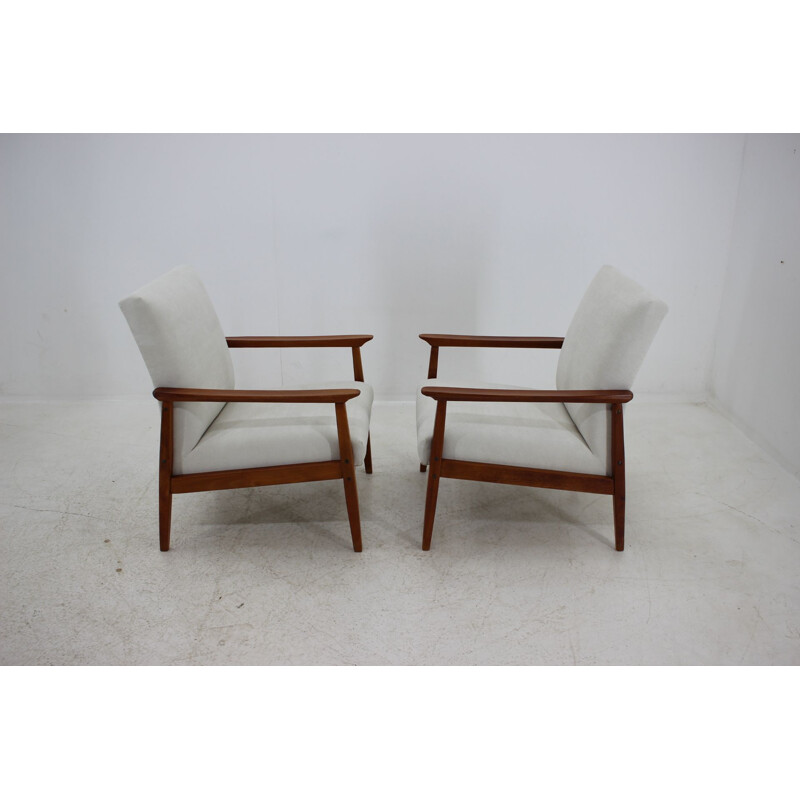 Vintage pair of Archmchairs by Jiroutek, 1960s