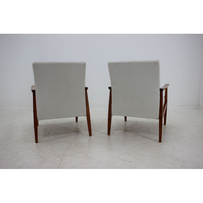 Vintage pair of Archmchairs by Jiroutek, 1960s