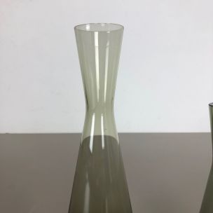 Vintage par de 2 vasos de Turmalina por Wilhelm Wagenfeld para WMF, Alemanha 1960