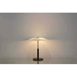 Vintage lamp in steel and milky glass by Ikea, Sweden 1970