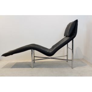 "Skye" vintage leather lounge chair by Tord Björklund for Ikea, Sweden 1970