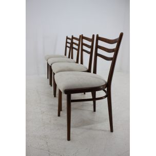 Vintage Set of 4 Dining Chair by Interier Praha, 1970s