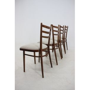 Suite de 4 chaises vintage par Interier Praha, 1970