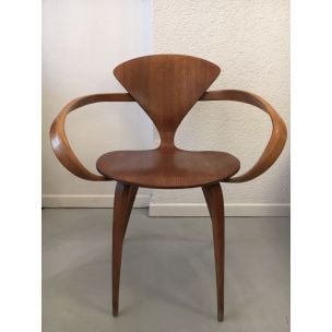 Vintage Pretzel walnut chair by Norman Cherner for Plycraft, US,1957s