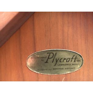 Vintage Pretzel walnut chair by Norman Cherner for Plycraft, US,1957s