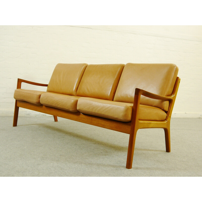 Cado seatgroup in teak and leather, Ole WANSCHER - 1960s
