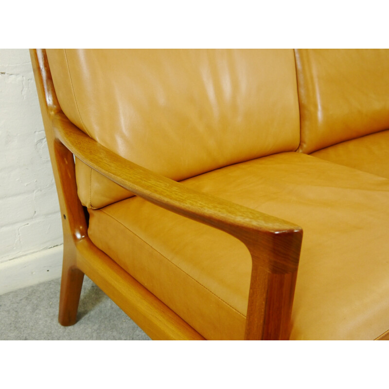 Cado seatgroup in teak and leather, Ole WANSCHER - 1960s