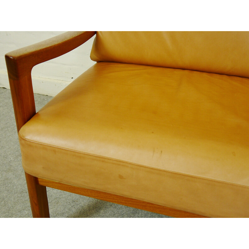 Cado seatgroup in teak and leather, Ole WANSCHER - 1960s