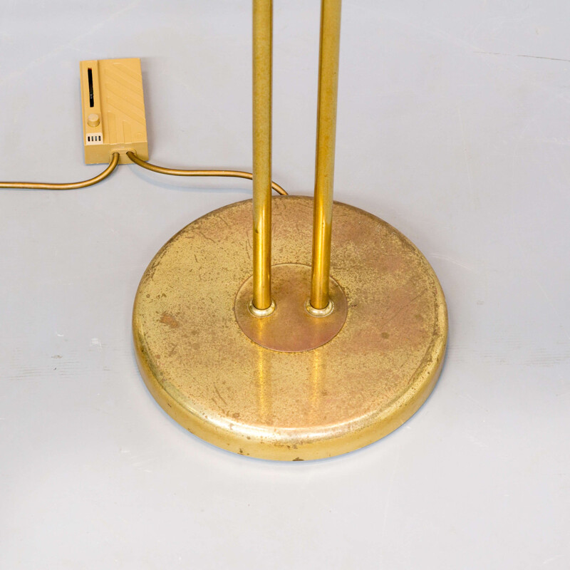Vintage brass floorlamp for Wofi Leuchten, 1980s