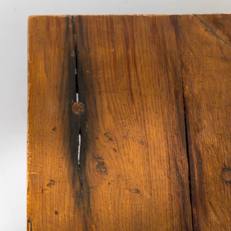 Vintage coffee table in massive wood, 1930s