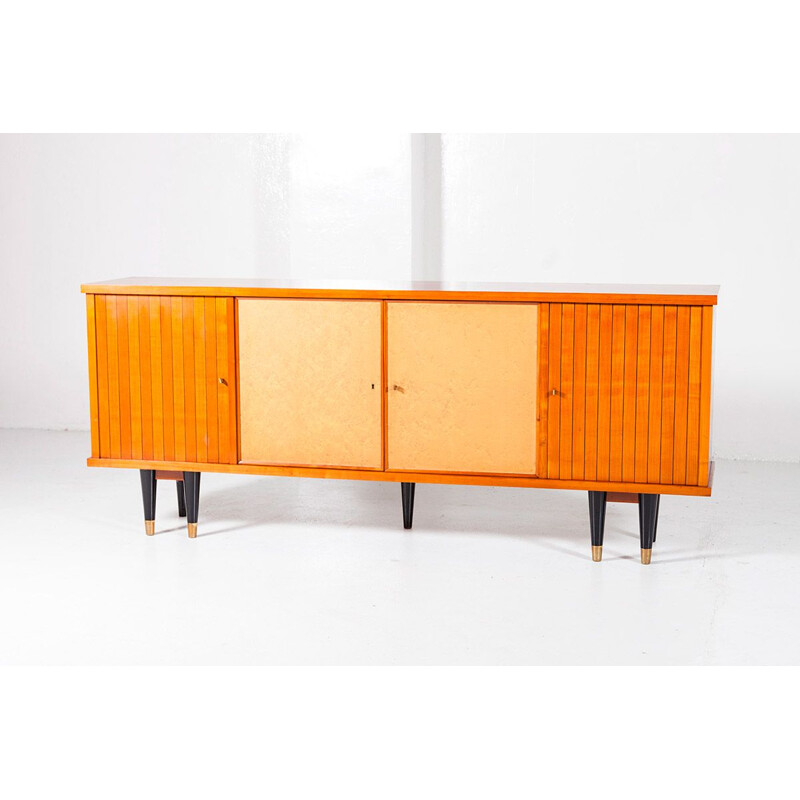 Large vintage wooden sideboard, France, 1940s