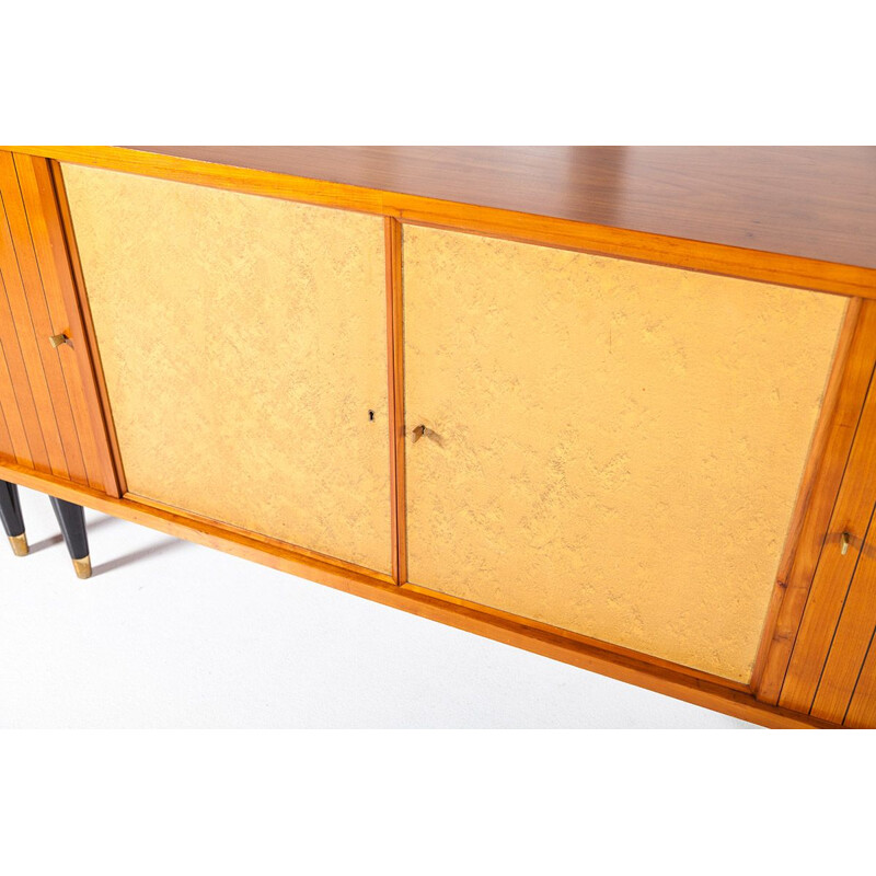 Large vintage wooden sideboard, France, 1940s