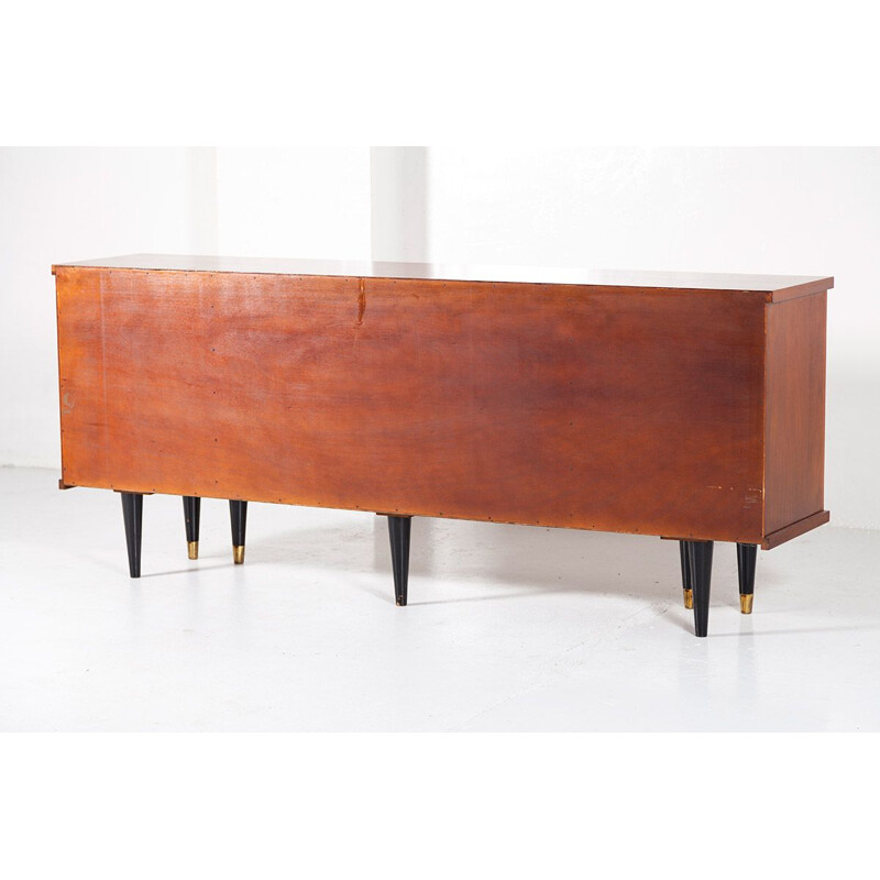 Large vintage wooden sideboard, France, 1940s