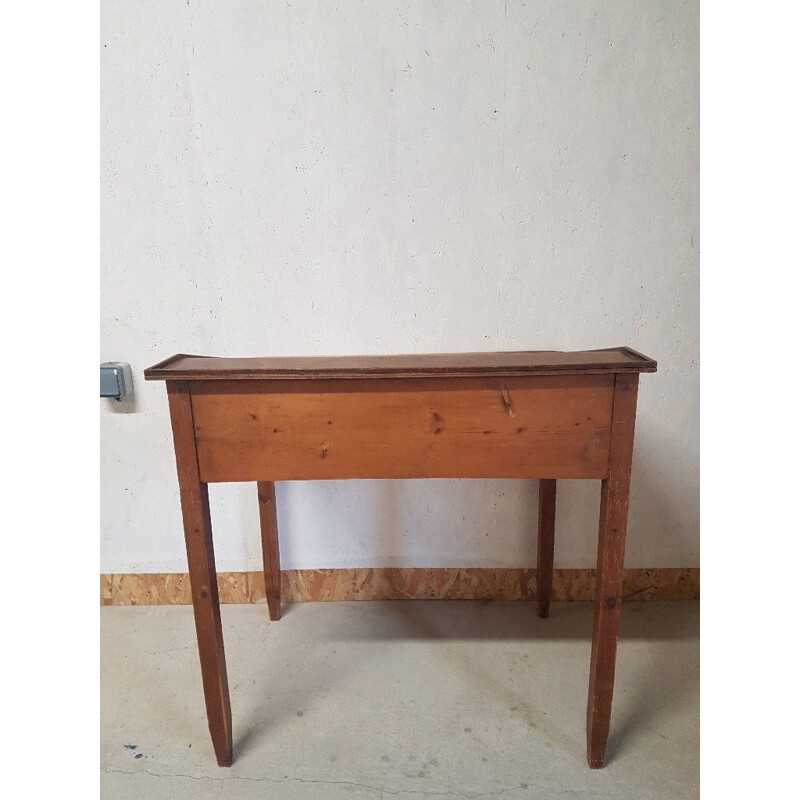 Vintage sloping wooden desk