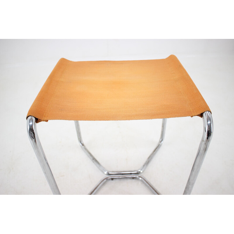 Verchromter Vintage-Hocker von Marcel Breuer für Thonet B8, 1930