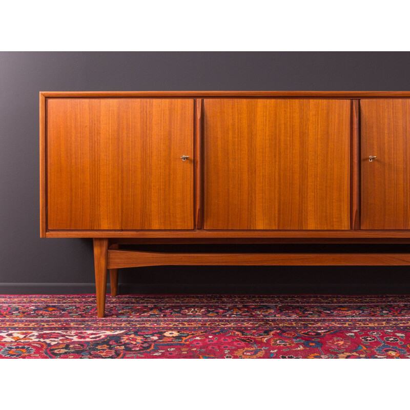 Enfilade vintage en teck, design scandinave, Allemagne, 1960